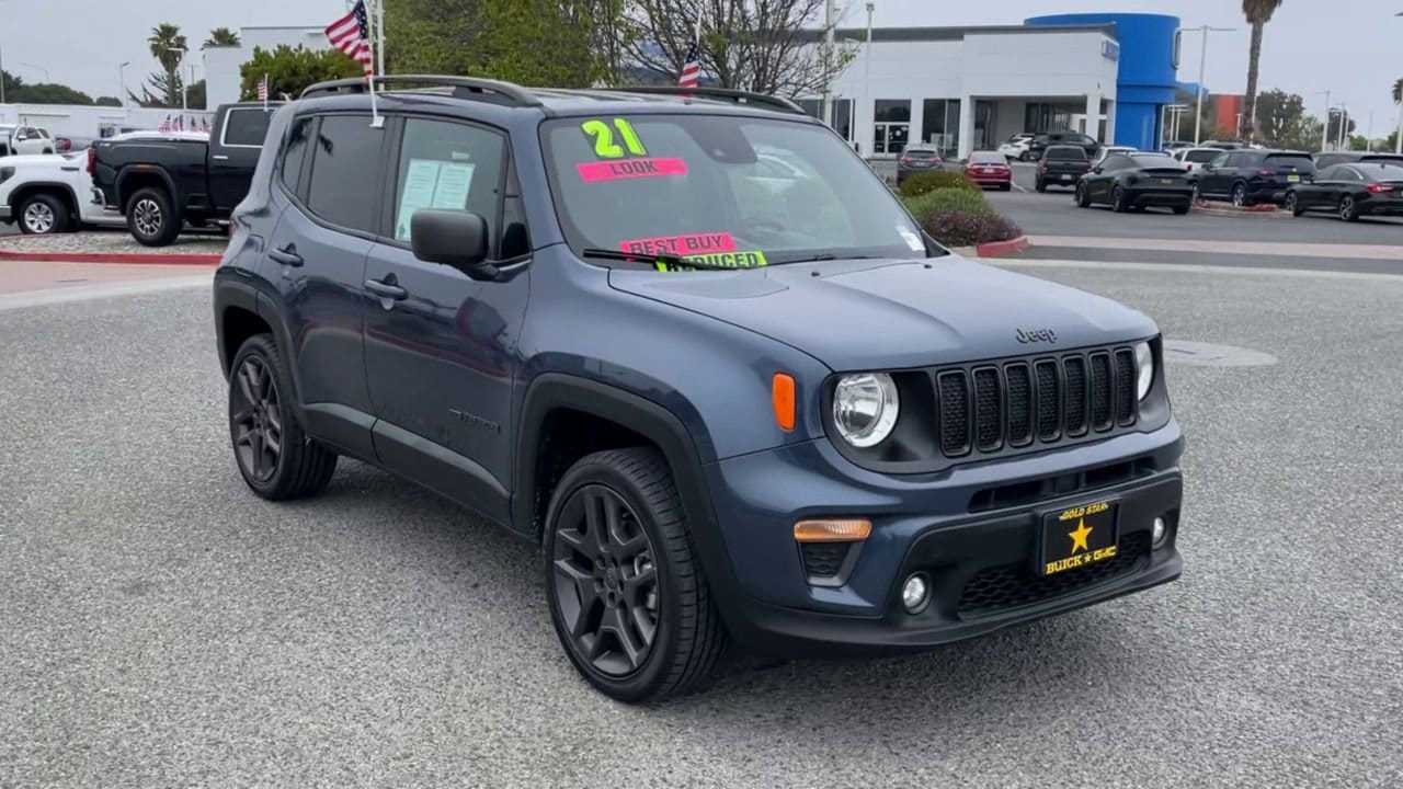 Used 2021 Jeep Renegade 80TH Edition with VIN ZACNJDBB7MPN16443 for sale in Salinas, CA