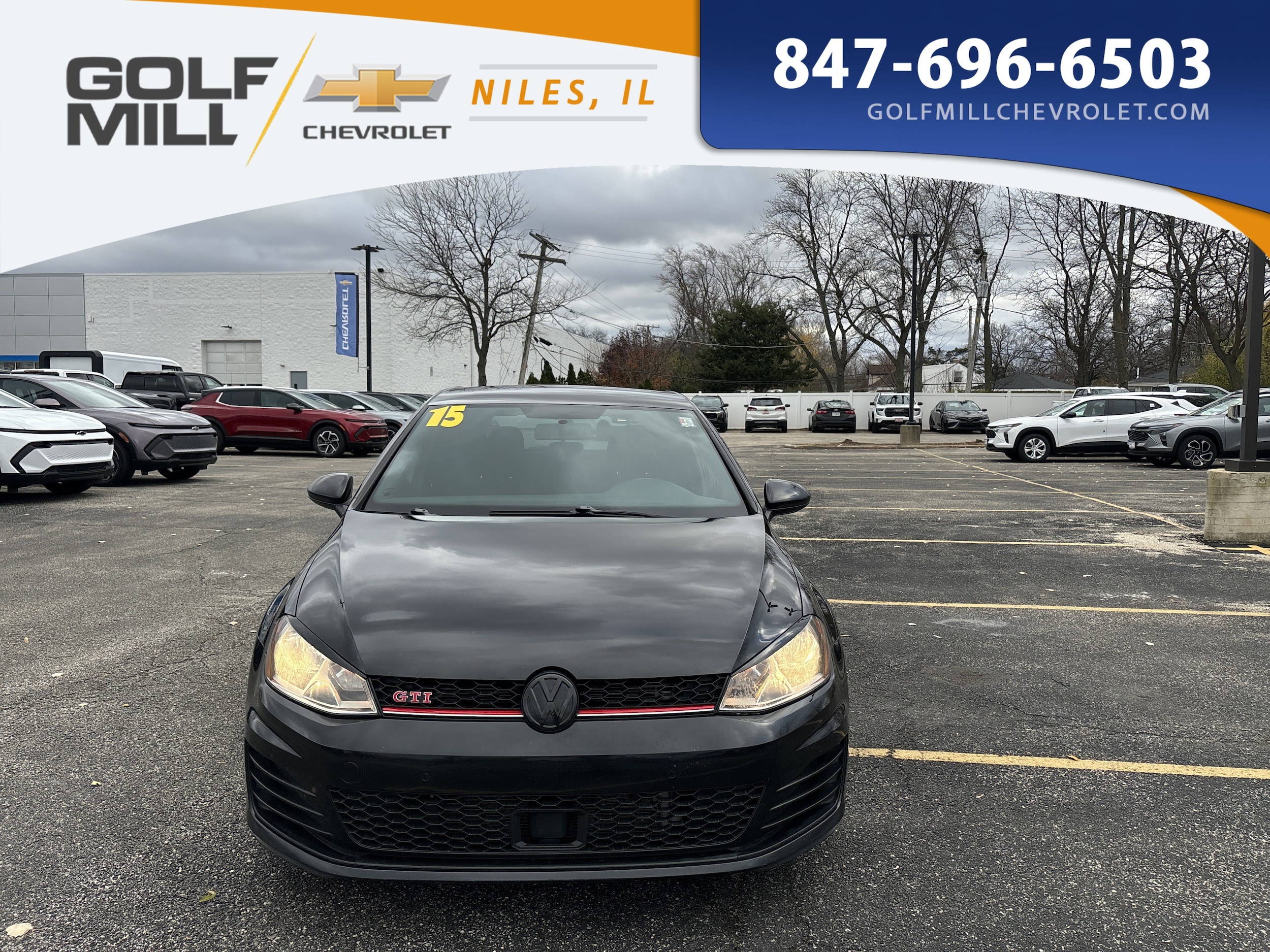 Used 2015 Volkswagen Golf GTI S with VIN 3VW5T7AU5FM015085 for sale in Niles, IL