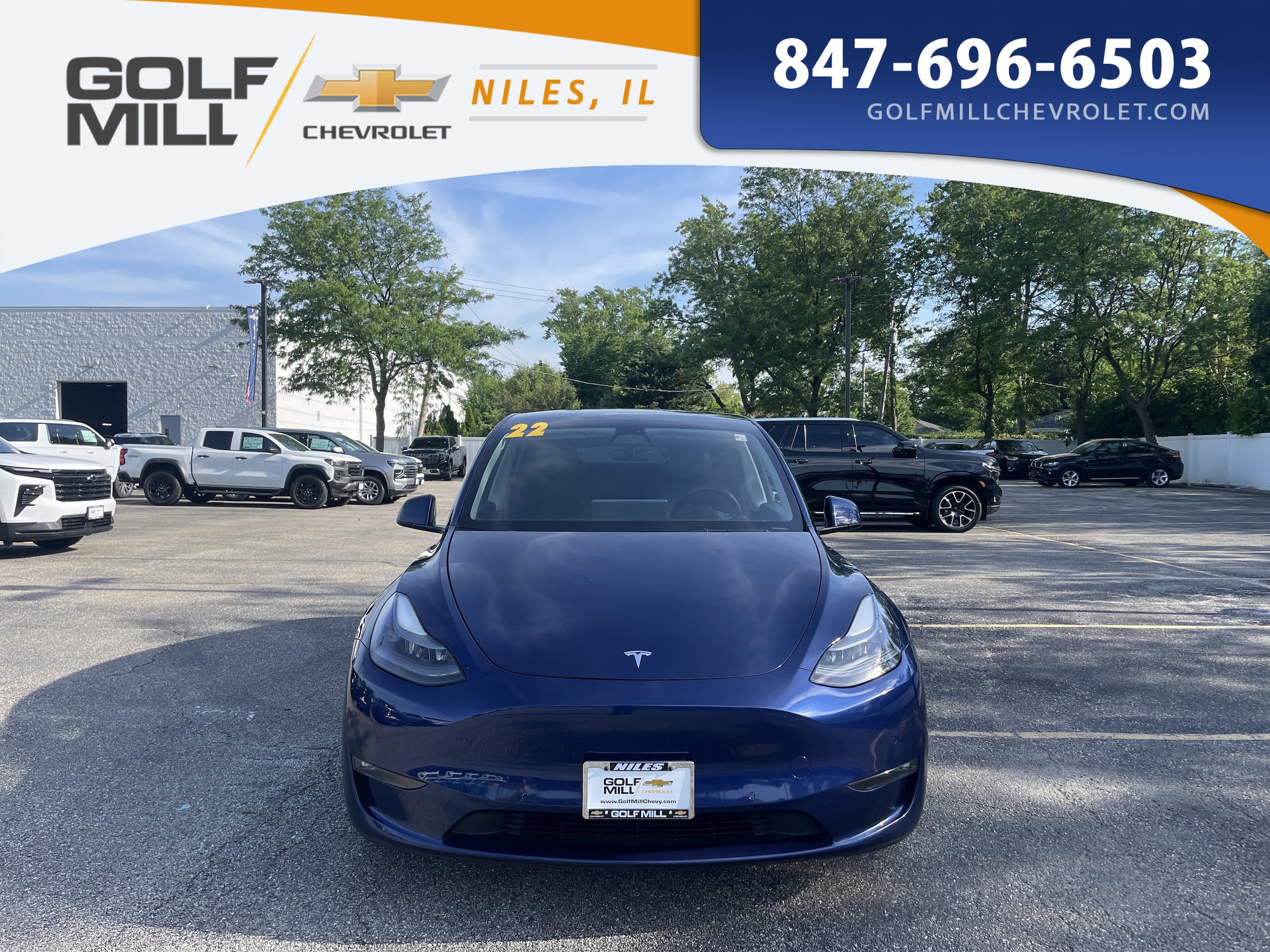 Used 2022 Tesla Model Y Performance with VIN 7SAYGDEF0NF515711 for sale in Niles, IL