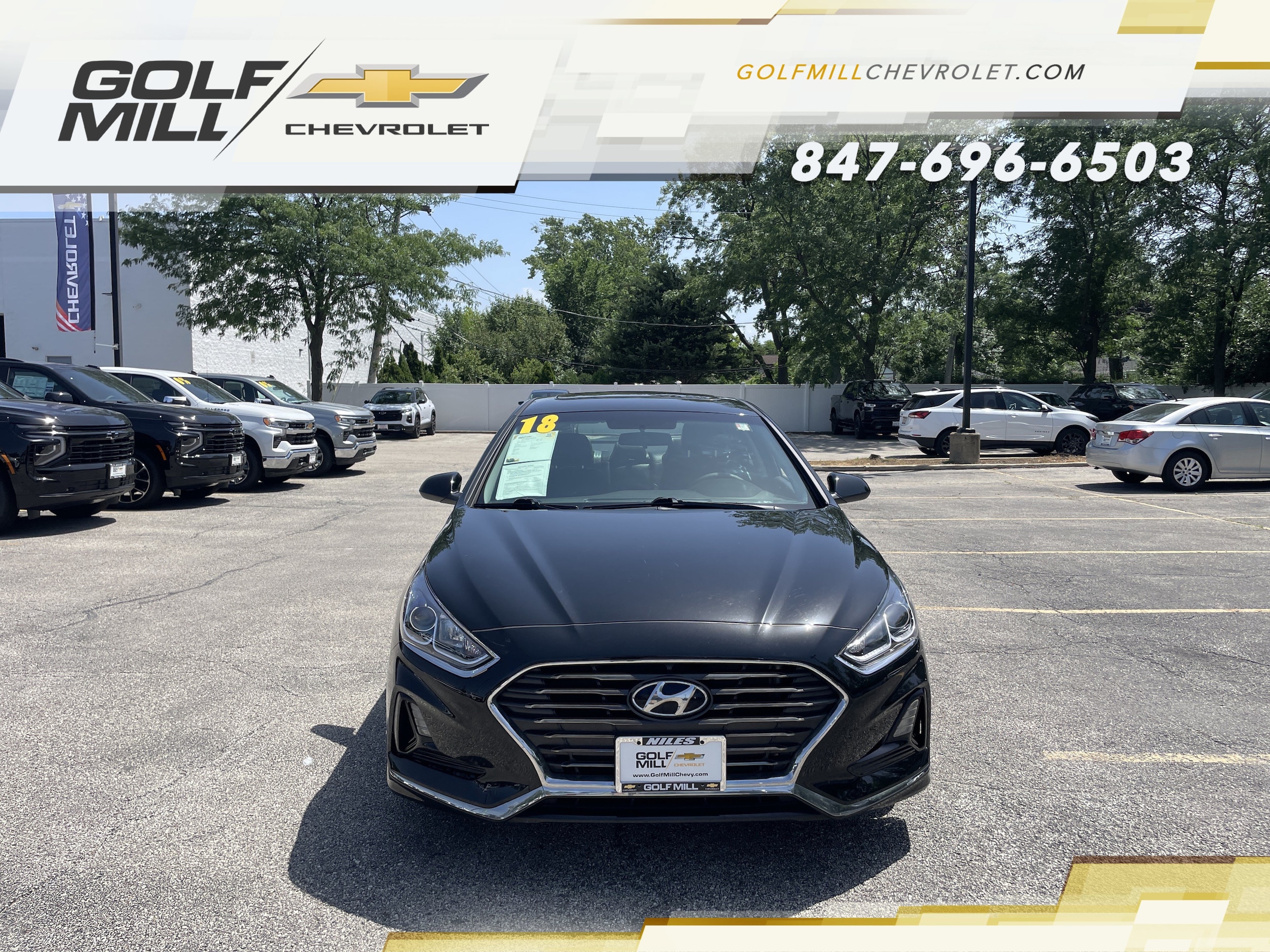 Used 2018 Hyundai Sonata SE with VIN 5NPE24AF4JH612975 for sale in Niles, IL