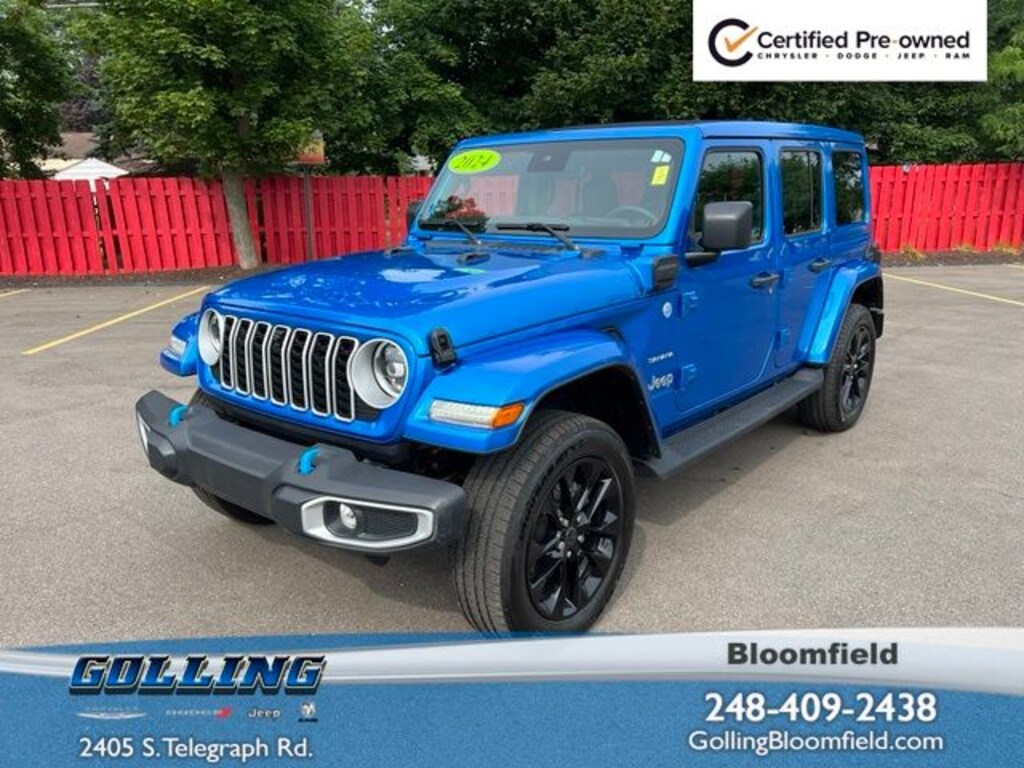 Certified 2024 Jeep Wrangler Sahara 4xe SUV