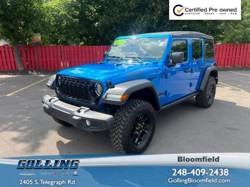 Certified 2025 Jeep Wrangler Willys SUV