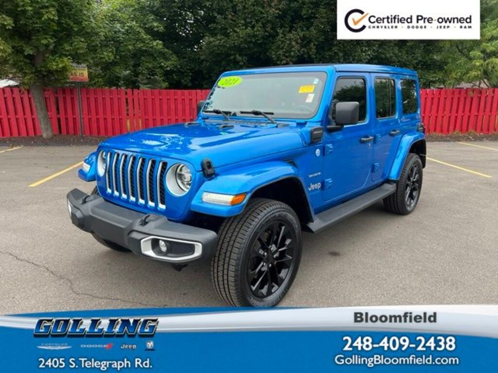 Certified 2021 Jeep Wrangler Unlimited Sahara 4xe SUV