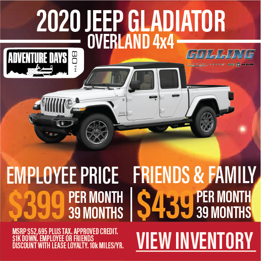 May 2020 Best 2020 Jeep Gladiator Lease Finance Deals Walser Chrysler Jeep Dodge Ram