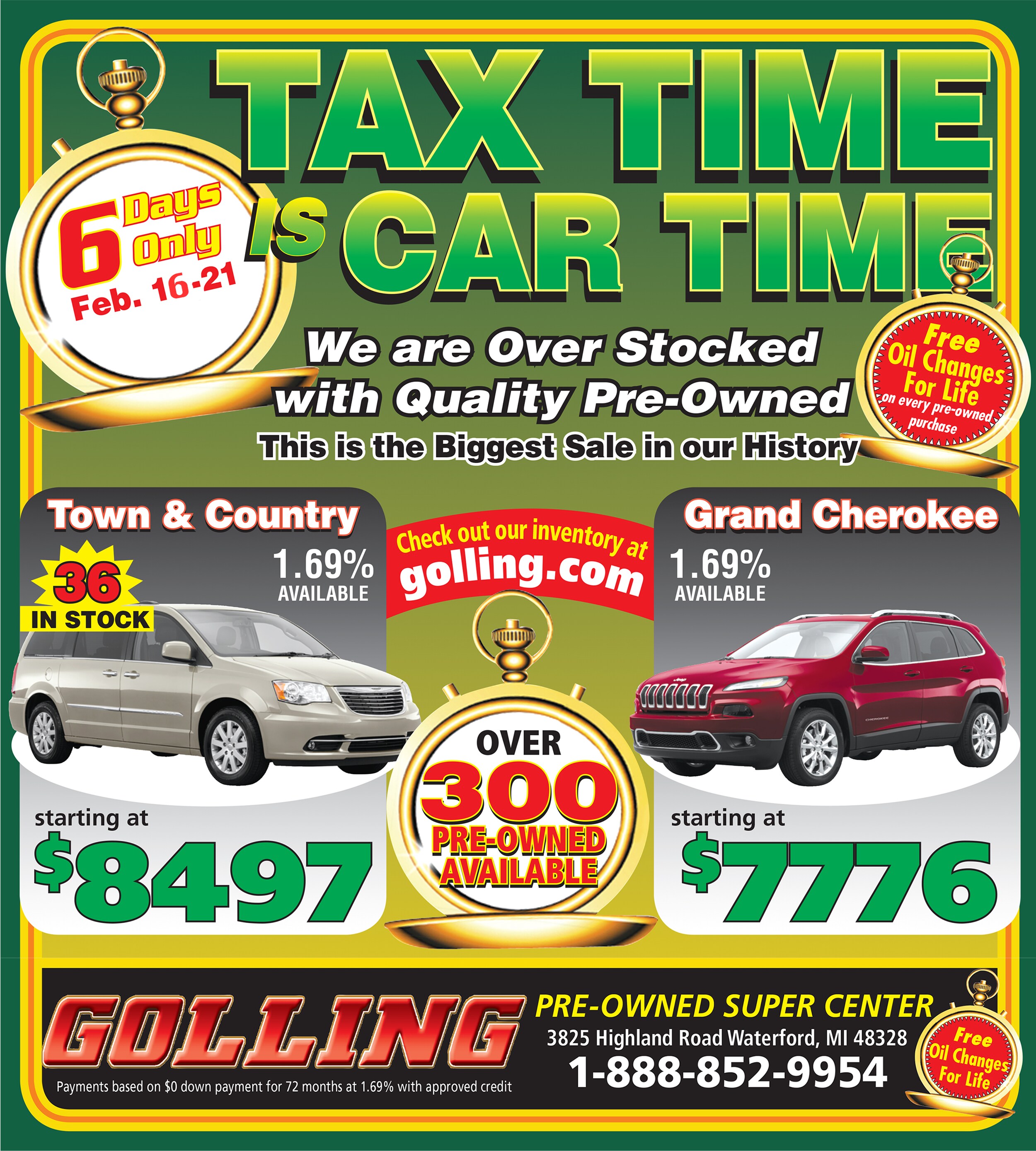 One Week Sale Golling CDJR Bloomfield & Birmingham, MI