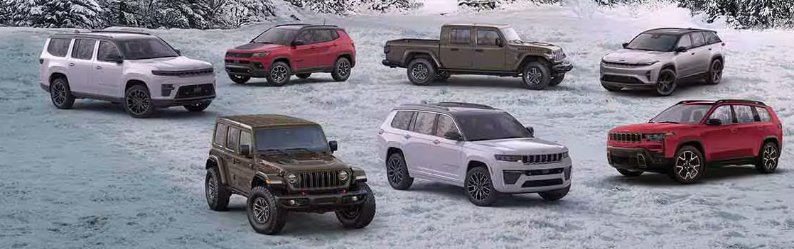 2026 Jeep lineup at Golling Chrysler Dodge Jeep Ram in Bloomfield Hills MI
