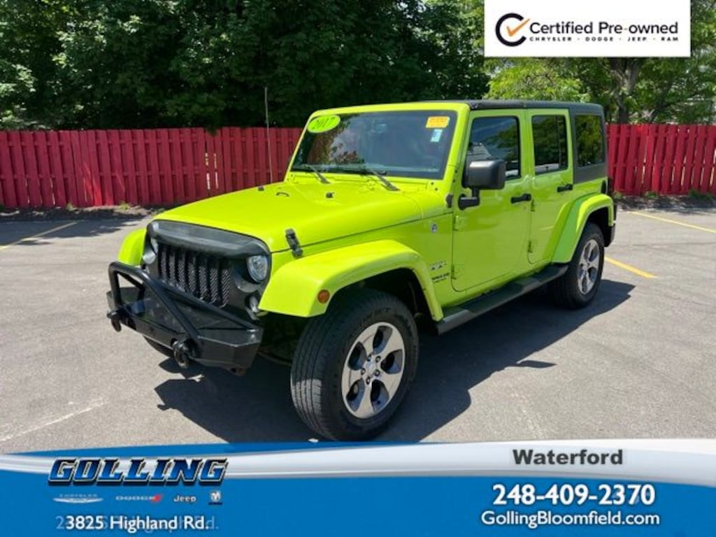 Certified 2017 Jeep Wrangler Unlimited Sahara SUV