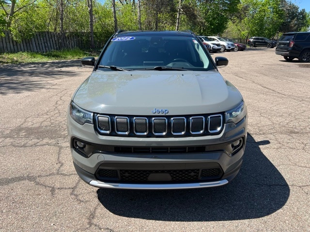 Certified 2022 Jeep Compass Limited with VIN 3C4NJDCB1NT155514 for sale in Bloomfield, MI