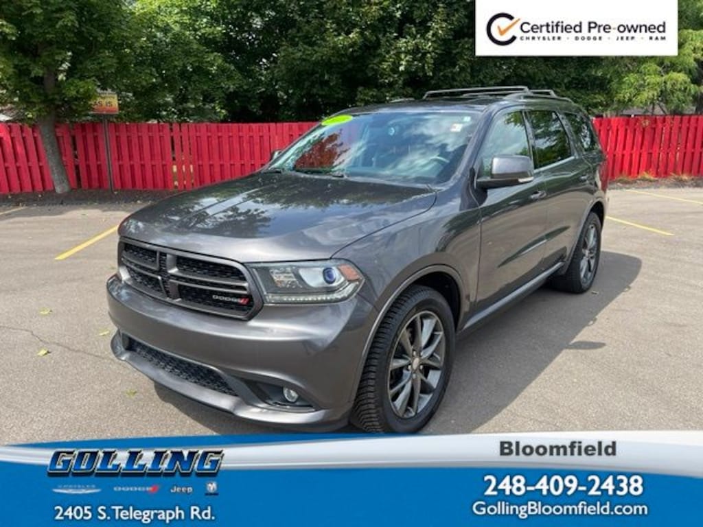 Certified 2018 Dodge Durango GT SUV