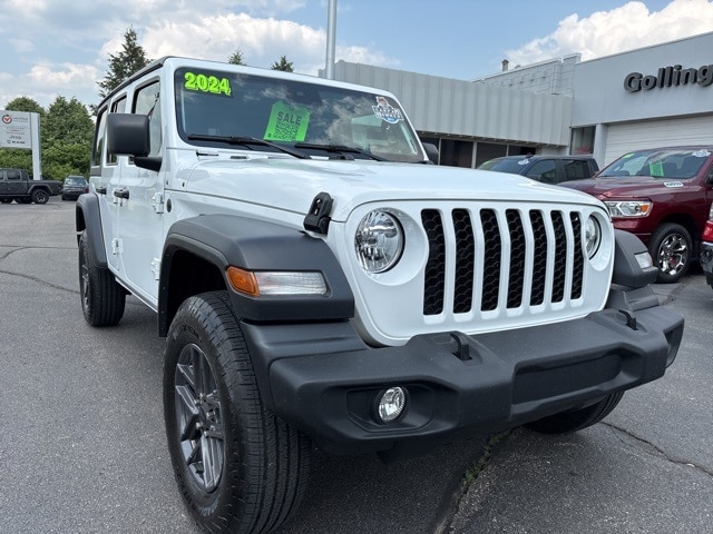 Certified 2024 Jeep Wrangler 4-Door Sport S with VIN 1C4PJXDN9RW201156 for sale in Chelsea, MI