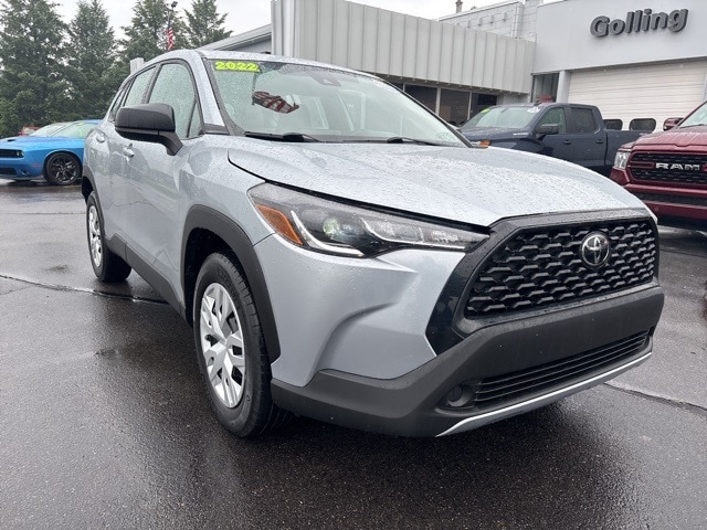 Certified 2022 Toyota Corolla Cross L with VIN 7MUAAAAG7NV020923 for sale in Chelsea, MI