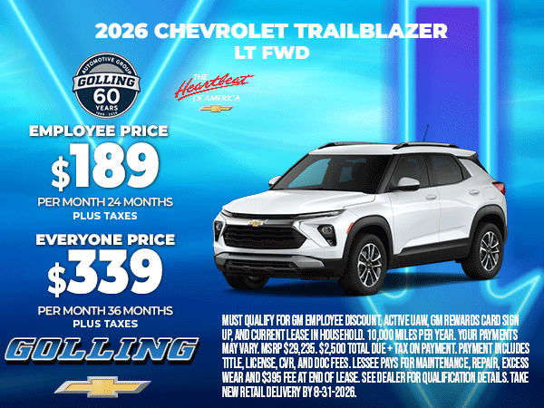 2026 Chevrolet Trailblazer LT FWD