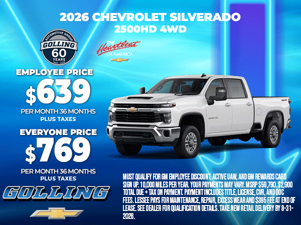 2026 Chevrolet Silverado 2500HD 4WD