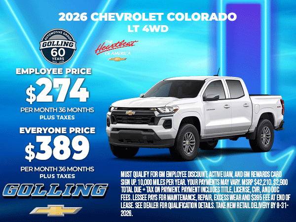 2026 Chevrolet Colorado LT 4WD