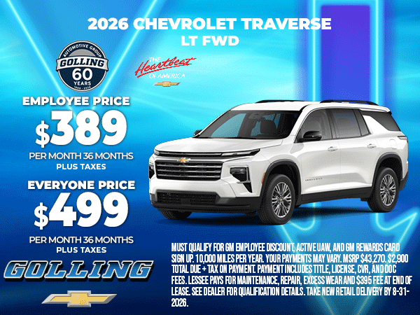 2026 Chevrolet Traverse LT FWD