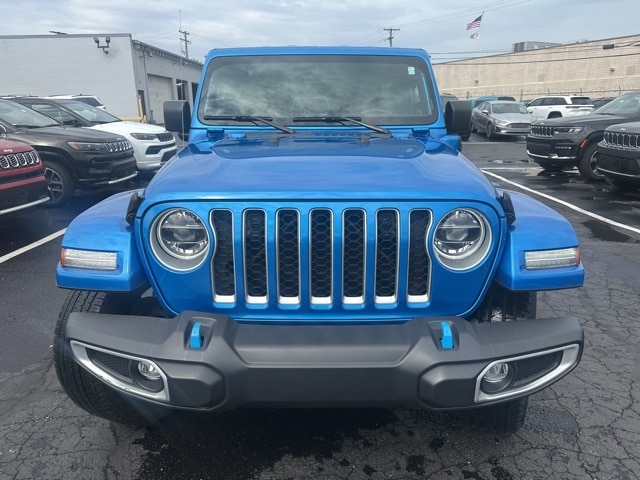 Certified 2022 Jeep Wrangler Unlimited Sahara 4XE with VIN 1C4JJXP60NW232641 for sale in Roseville, MI