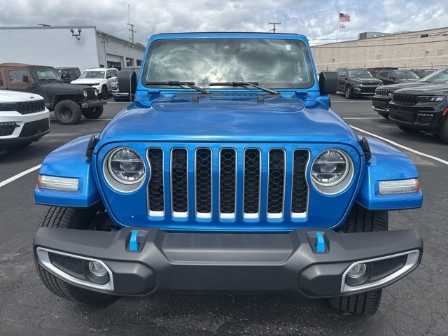 Certified 2022 Jeep Wrangler Unlimited Sahara 4XE with VIN 1C4JJXP61NW115344 for sale in Roseville, MI