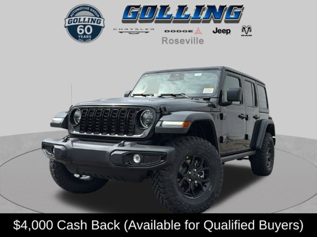 New 2026 Jeep Wrangler 4-DOOR WILLYS Sport Utility