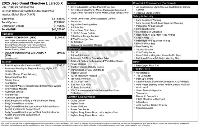 2025 Jeep Grand Cherokee L Laredo - Photo 36