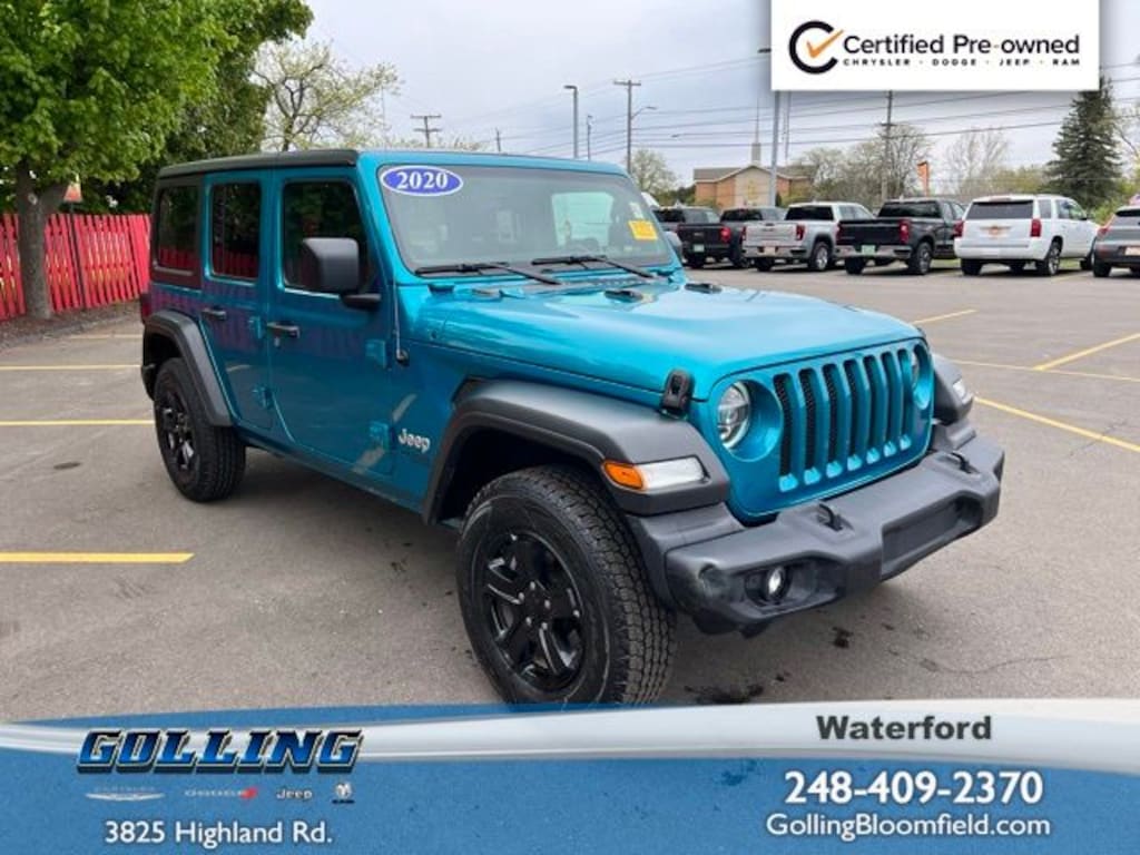 Certified 2020 Jeep Wrangler Unlimited Sport S SUV