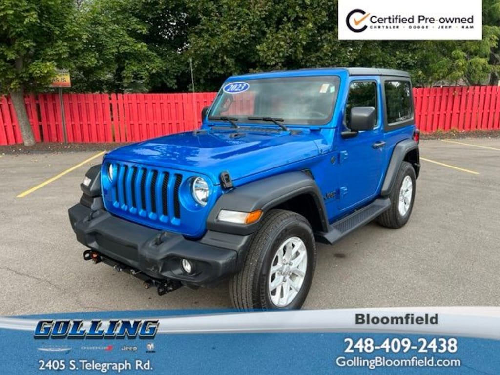 Certified 2023 Jeep Wrangler Sport S SUV