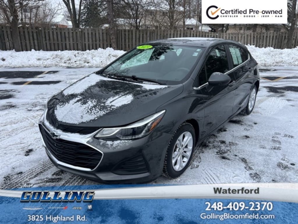 Certified 2019 Chevrolet Cruze LT Hatchback