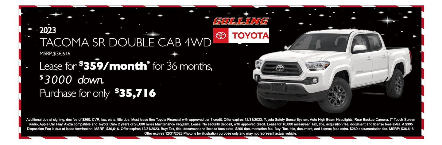 New Vehicle Specials | Golling Toyota of Warren