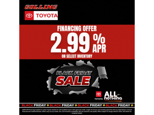 2.99% APR on Select Models