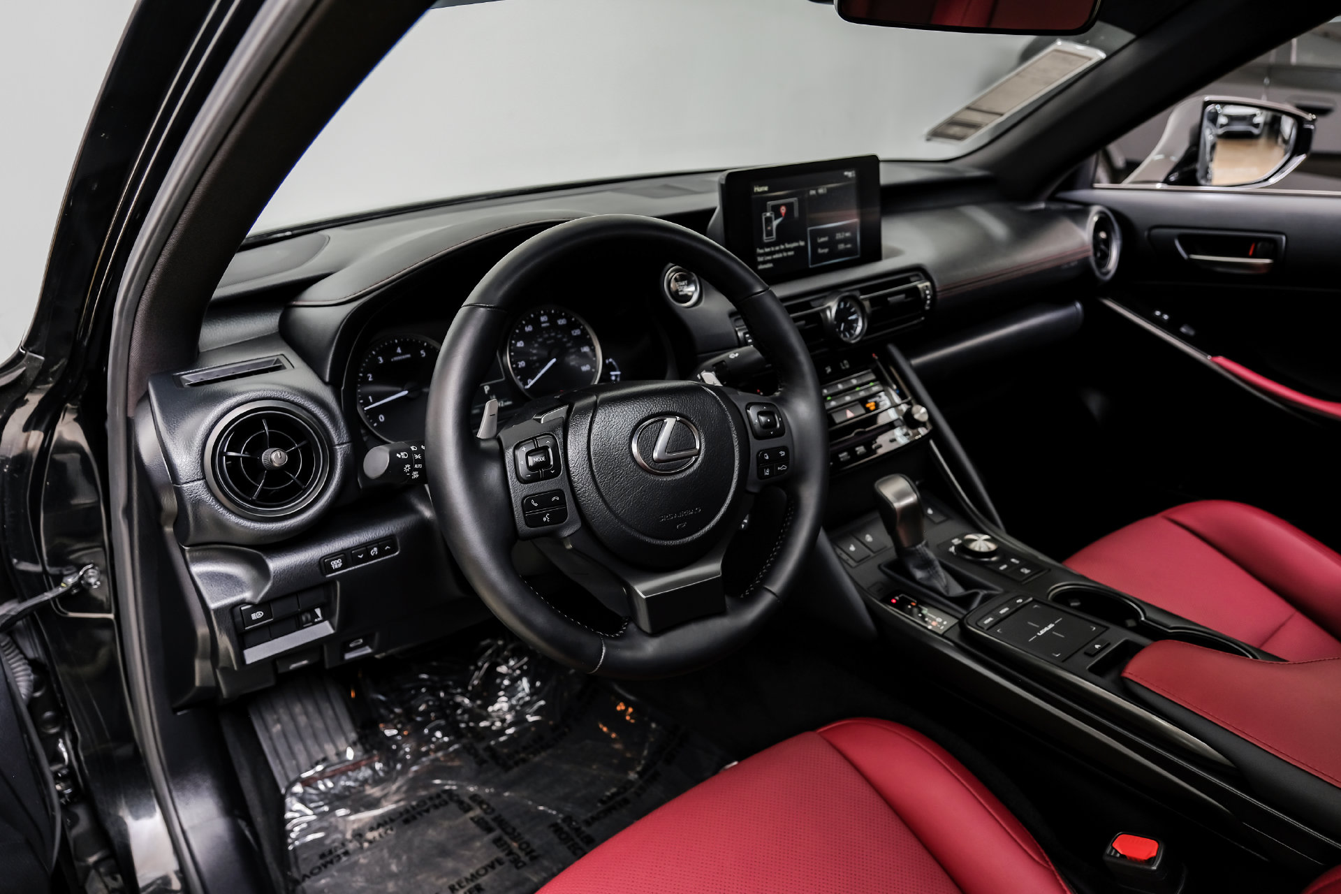 Used 2025 Lexus IS 350 F SPORT Design Package/Rioja Red NuLuxe® and Black Metallic trim/Power tilt-and-slide moonroof Sedan