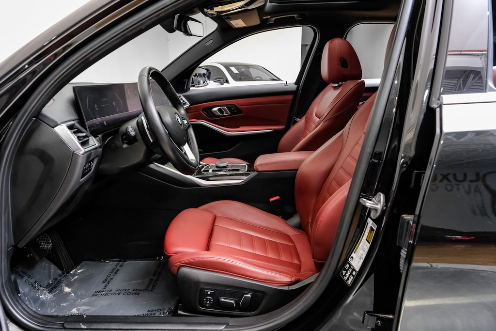 Used 2024 BMW 330i xDrive Premium Package/Tacora Red Vernasca Leather/ Parking & Driving Assistance Package Sedan