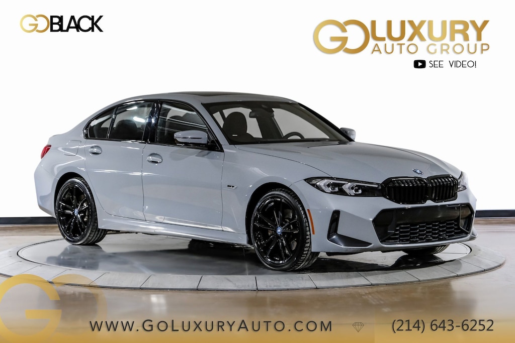 Used 2023 BMW 330e M Sport Package/Convenience Package/19" M Dual-Spoke Bicolor Black Sedan