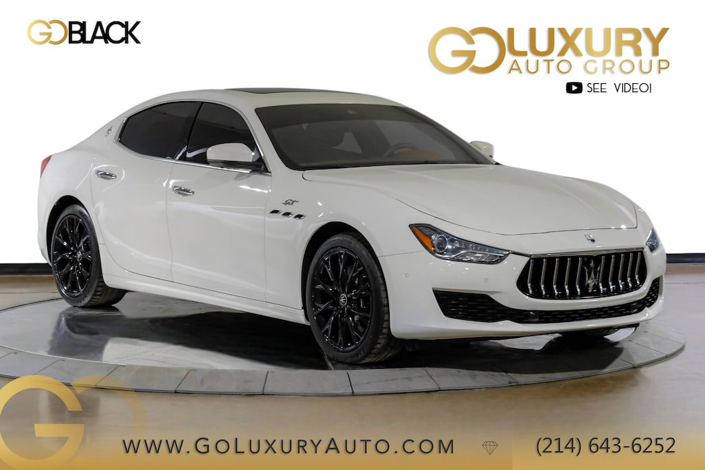 Used 2023 Maserati Ghibli GT/897-Red/Black/Ventilated Front Seats/Full Natural Drilled Leather/20'' Teseo Silver Sedan