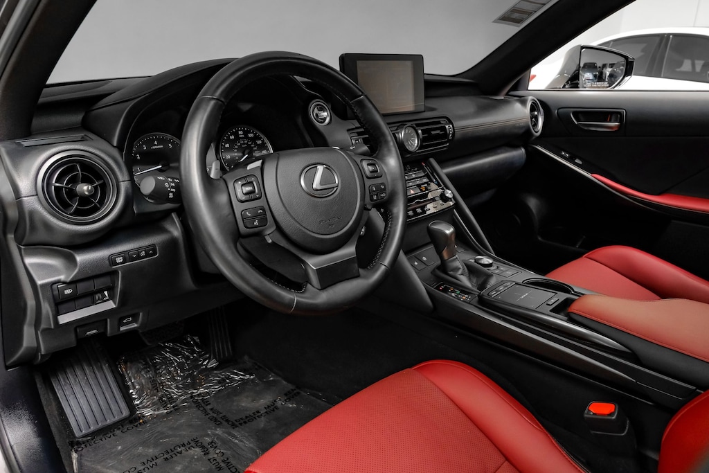 Used 2025 Lexus IS 350 F SPORT Design/Roja Red & Circuit Red Interior/Power Moonroof/Illuminated Trunk Skill Sedan