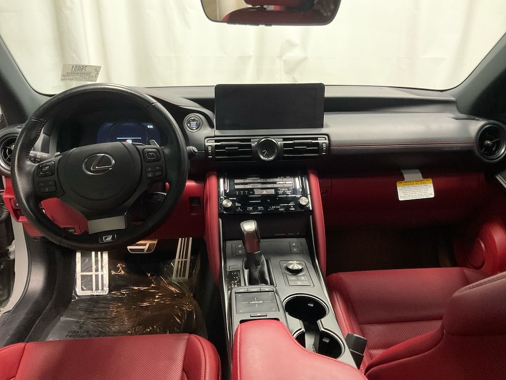 Used 2025 Lexus IS 350 F Sport Package/Circuit Red NuLuxe® and Black Geometric trim/Navigation Package/Power tilt-and-slide moonroof Sedan