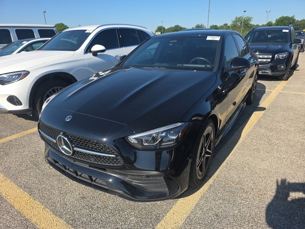 Used 2024 Mercedes-Benz C-Class C 300 4MATIC Exclusive Line/AMG Line Package/Panorama Sunroof/Heated & Ventilated Front Seats/19" AMG 5-Spoke Wheels w/ Black Accents Sedan