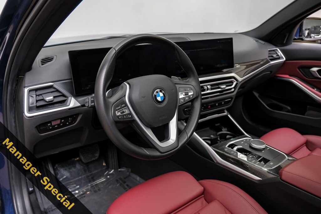 Used 2023 BMW 3 Series Convenience Package/Tacora Red Perforated Sensatec Sedan