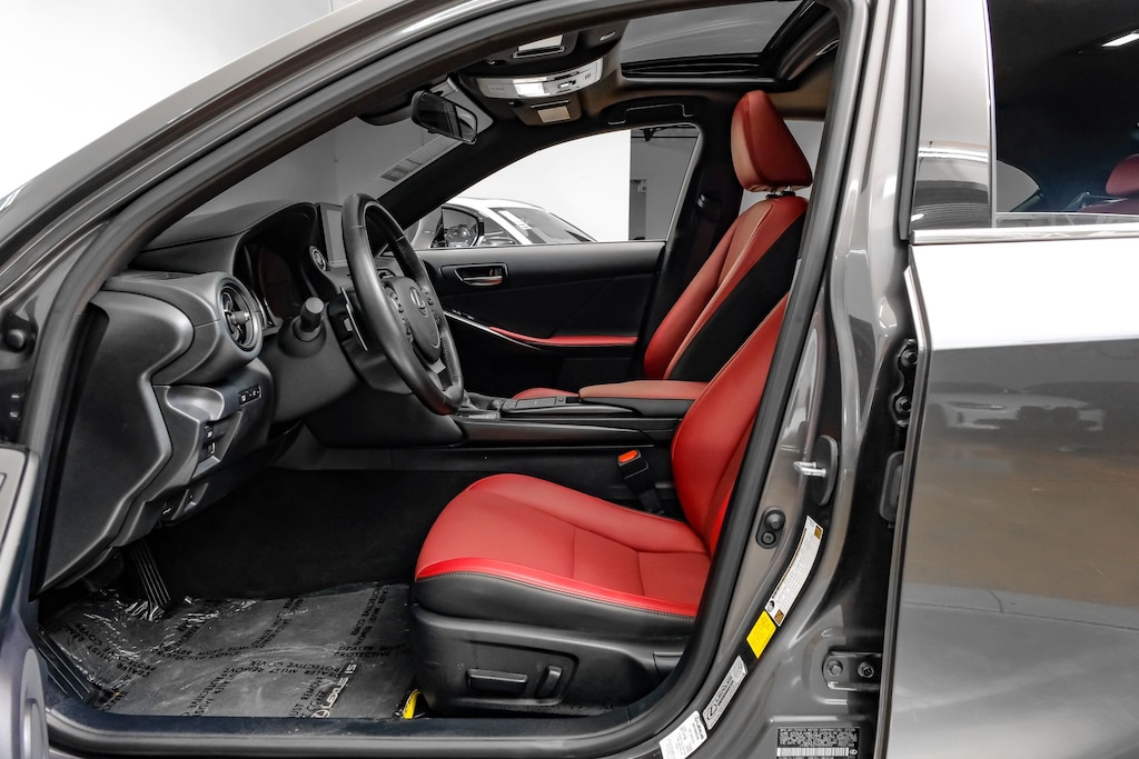 Used 2025 Lexus IS 350 F SPORT Design/Roja Red & Circuit Red Interior/Power Moonroof/Illuminated Trunk Skill Sedan