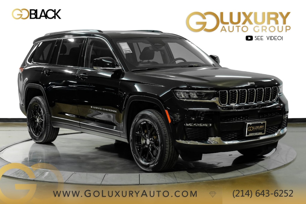 Used 2023 Jeep Grand Cherokee L Limited Package/2nr Row 60/40/Dual Pane Panoramic Sunroof/9 Amplified Speakers W Sunroof SUV