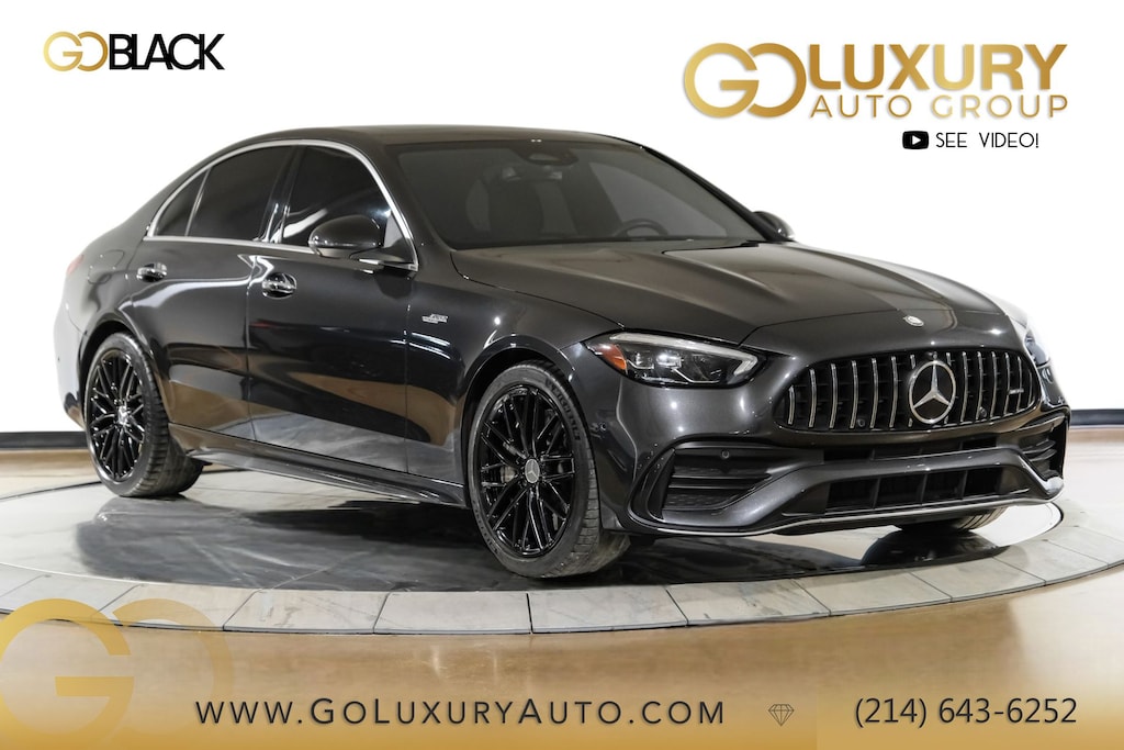 Used 2024 Mercedes-Benz AMG C 43 4MATIC AMG Real Performance Sound/ Black Leather/19" AMG Split 10-Spoke Wheels Sedan