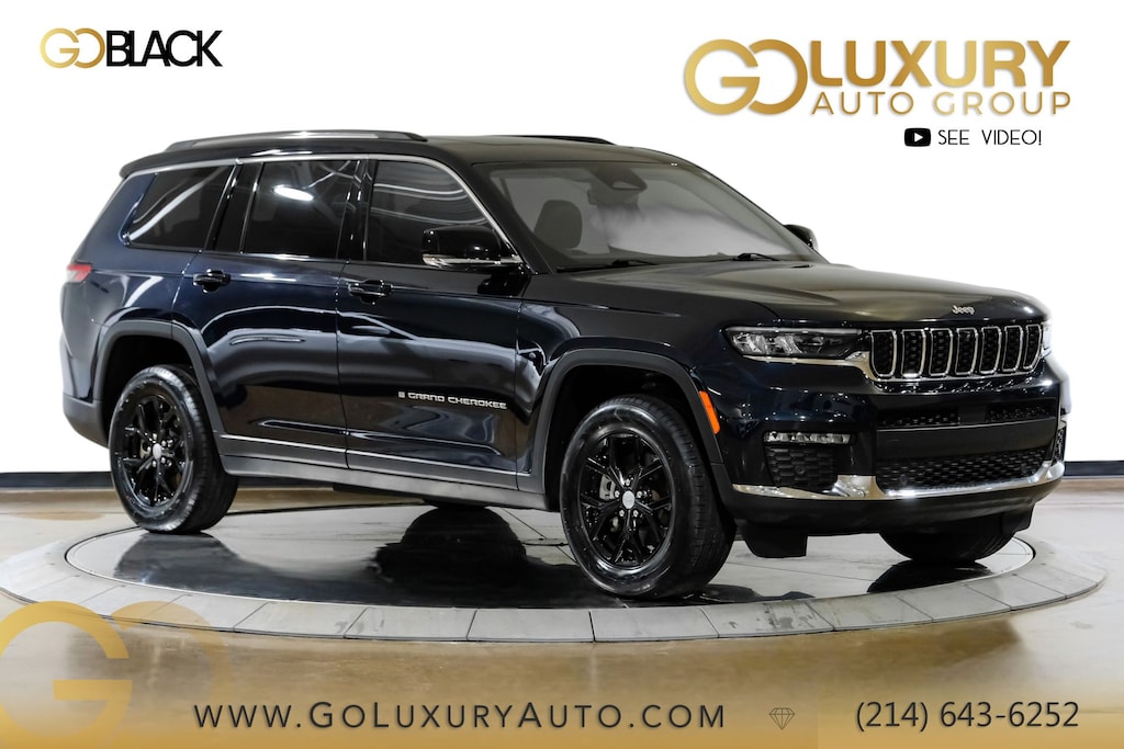 Used 2023 Jeep Grand Cherokee L Limited/Luxury Tech Group II/Dual Panel Panoramic Sunroof/9 Amplifier Speakers W Subwoofer SUV