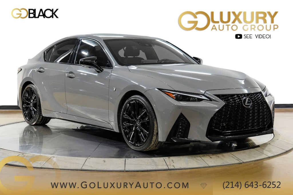 Used 2025 Lexus IS 350 F Sport Package/Navigation Package/Black NuLuxe® and Black Geometric trim/Power tilt-and-slide moonroof Sedan