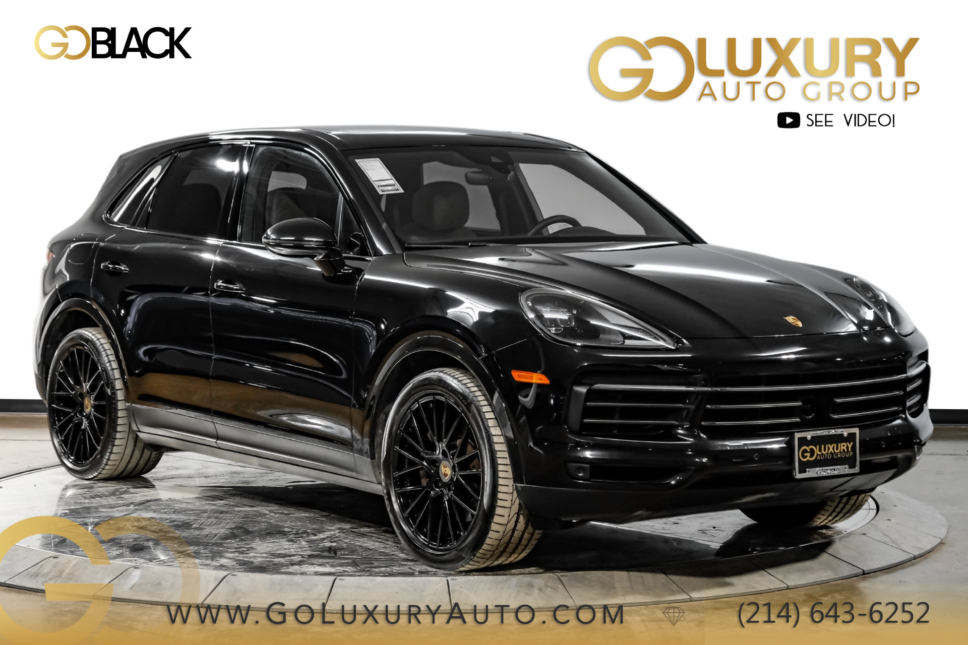 Used 2023 Porsche Cayenne Platinum Edition/Premium Package Plus/Adaptive Air Suspension/Adaptive Cruise Control/Standard Interior in Black/Mojave Beige SUV