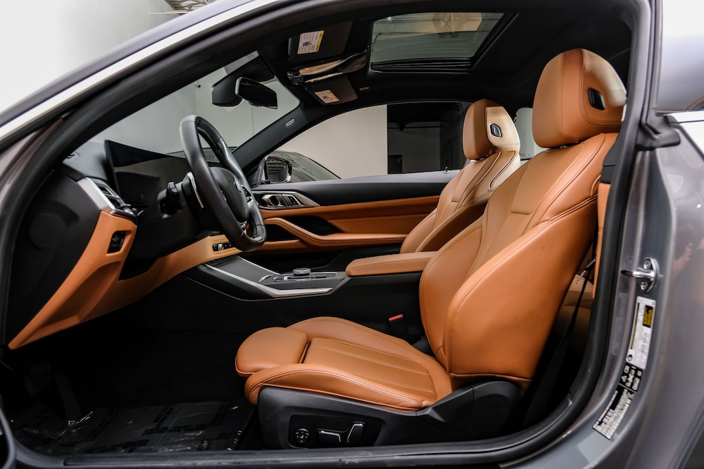Used 2025 BMW 430i xDrive Premium Package/Cognac Perforated Sensatec/ 18" V-Spoke Bicolor 780 Wheels with All Season Coupe