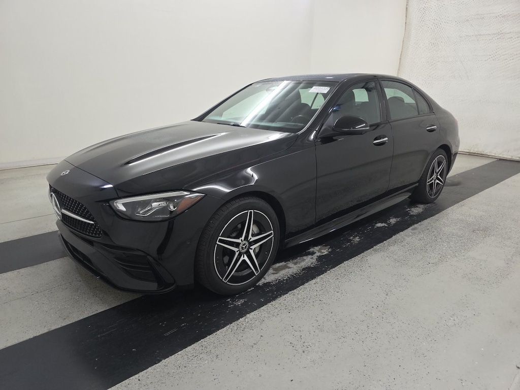 Used 2025 Mercedes-Benz C-Class C 300 AMG Line w/ Night Package/Exclusive Line/Heated & Ventilated Front Seats/19" AMG 5-Spoke Wheels w/ Black Accents Sedan