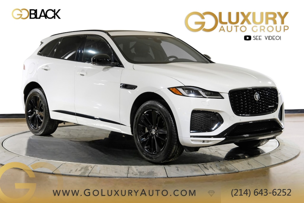 Used 2024 Jaguar F-PACE P250 R-Dynamic S/18-Way D&P Mem Htd&Vntd Mass/Premium Interior Protection Pack/20" Style 1067 Gloss Black SUV