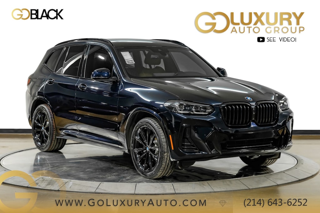 Used 2024 BMW X3 sDrive30i M Sport Package/Premium Package/Cognac Perforated SensaTec/Premium Package/Parking Assistance Package/Shadowline Package/20" M Dual-Spoke Jet Black 699M Wheels SUV