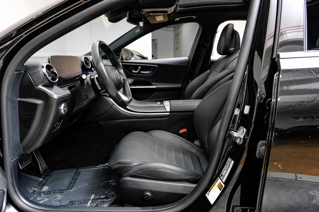 Used 2024 Mercedes-Benz C-Class Exclusive Line/AMG Line w/MB Navigation/ Night Package/Panorama Sunroof/18" AMG 5-Spoke Wheels w/ Black Accents Sedan