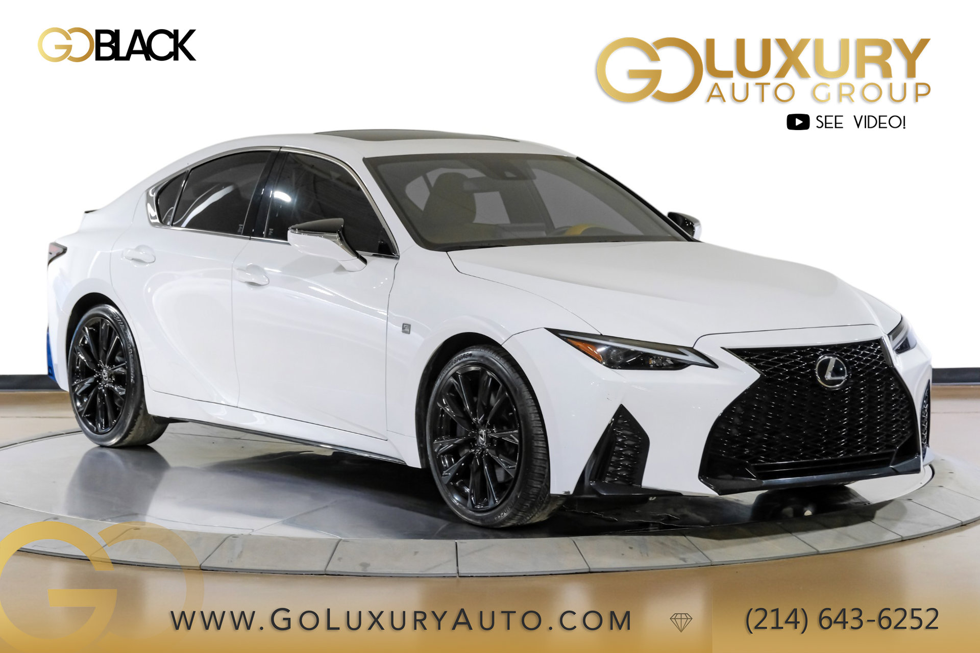 Used 2024 Lexus IS 300 F SPORT with Cold Weather Package/Glazed Caramel NuLuxe®/Power tilt-and-slide moonroof Sedan
