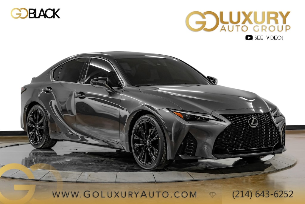 Used 2025 Lexus IS 350 F SPORT Design/Roja Red & Circuit Red Interior/Power Moonroof/Illuminated Trunk Skill Sedan