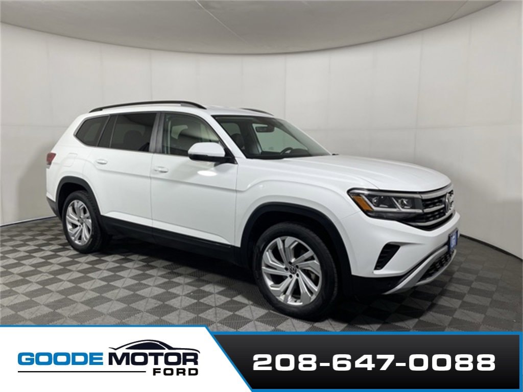 Used 2022 Volkswagen Atlas SE w/Tech with VIN 1V2HR2CAXNC548097 for sale in Burley, ID